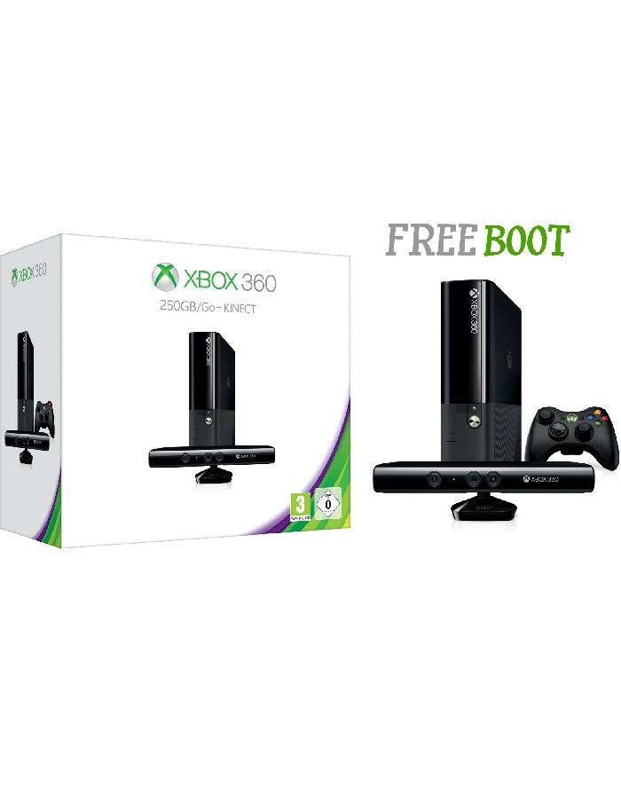 Xbox 360 E 250 Gb Freeboot ( 180 игр на HDD ) +  Kinect